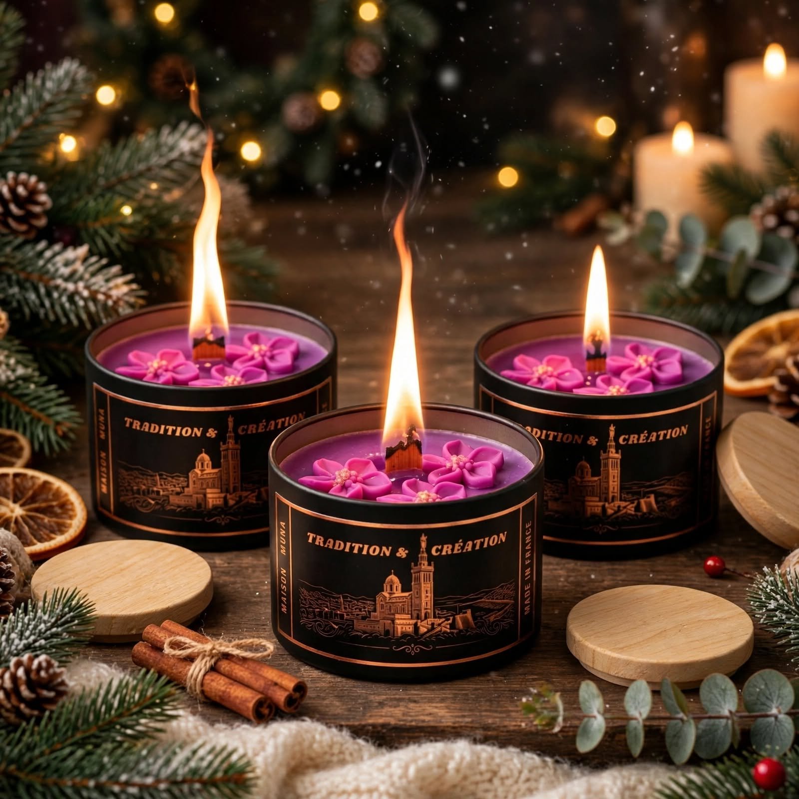 black jars with wooden lids plesae make some candals in live brun beautiful fl 3